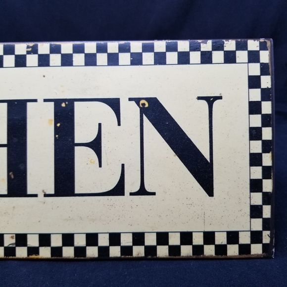 VINTAGE LOOK KITCHEN METAL SIGN 5 7/8T X 19 1/4" W - Picture 6 of 8